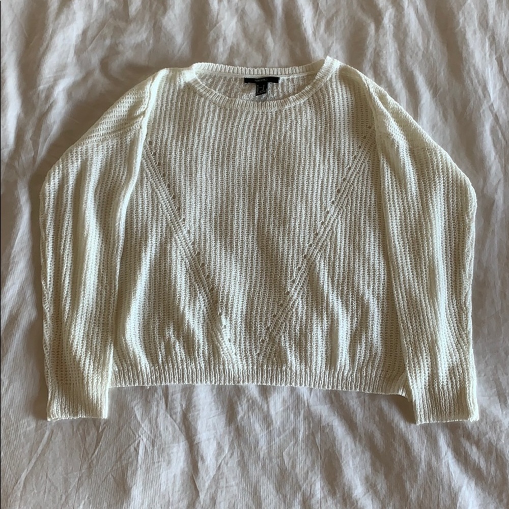 Sheer Ricrac Pointelle Sweater
